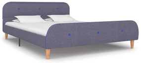 vidaXL Cadru de pat, gri deschis, 140 x 200 cm, material textil