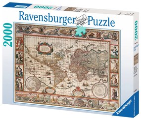 PUZZLE HARTA LUMII 1650, 2000 PIESE - RAVENSBURGER (RVSPA16633)