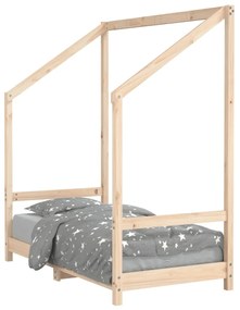 835706 vidaXL Cadru de pat pentru copii, 70x140 cm, lemn masiv de pin