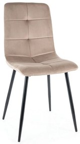 Scaun de bucaterie Ivo Velvet, bej