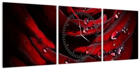 Tablou - Trandafir (cu ceas) (90x30 cm)