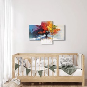 Tablou - Copac multicolor (90x60 cm)