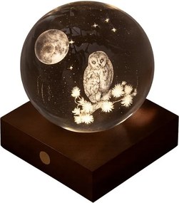 Decorațiune luminoasă portabilă cu USB ø 8 cm Amber – Gingko