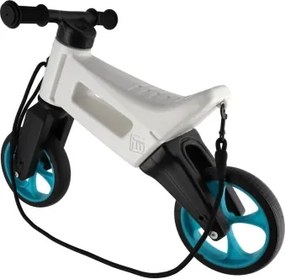 Funny Wheels - Bicicletă fără pedale 2 în 1 RIDER SUPER SPORT alb/negru/albastru