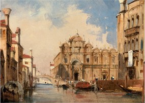 Tablou - Jules-Romain Joyant, The Scuola di San Marco, Venice, reproducere (70x50 cm)