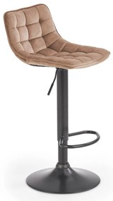 Scaun de bar H95 velvet bej