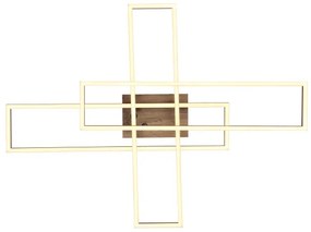 Plafonieră LED Globo 67208-40 DAKARI LED/40W/230V 3000K 60x80 cm negru