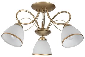 Brilagi - Lustru aplicat FRED 3xE27/60W/230V Ø 59 cm auriu