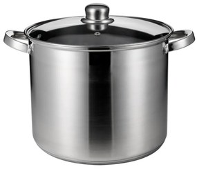 Oala adanca Rosberg R51211B32, 32 cm, 19,3 litri, inductie, capac, inox