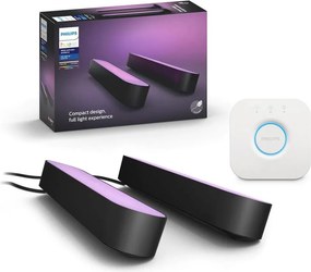 Philips - Set de 2 lămpi de masă LED RGB dimabile Hue PLAY WACA 6W/230V + Hue Bridge