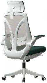 Scaun ergonomic Tania-H, Spătar Mesh, Gri/Verde