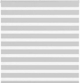 vidaXL Jaluzea tip zebra gri deschis lățime țesătură 140,9cm poliester