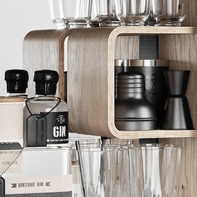 Dulap de baie / canistră - Bathroom Cabinet, Rose, 6 variante - Danish Fuel Variantă: Oak
