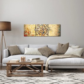 Tablou - Copacul vieții mozaic (cu ceas) (90x30 cm)
