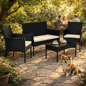 Set din ratan pentru grădină