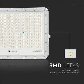 Proiector LED solar de exterior LED/30W/3,2V 4000K alb + telecomandă
