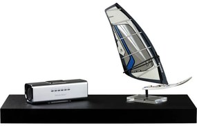 Raft de perete STILISTA VOLATO - negru mat 90 cm