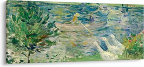 Tablou - Berthe Morisot, Girl in a Boat with Geese, reproducere (120x50 cm)