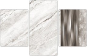 Tablou - Marmură cu linii argintii (90x60 cm)