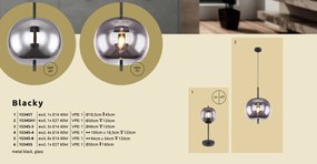 Lustra cu 3 pendule design modern BLACKY fumuriu 15345-3 GL