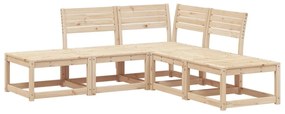 3216955 vidaXL Set canapea de grădină, 5 piese, lemn masiv de pin