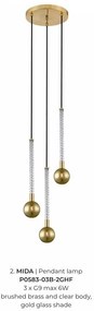 Lustra cu 3 pendule design modern Mida