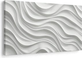 Tablou - Valuri Albe 3D (90x60 cm)