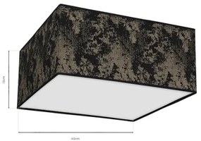 Plafonieră SATINO 2xE27/60W/230V neagră/aurie