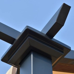 Outsunny, pergola de gradina cu panza glisanta, 295x245 cm | Aosom Ro