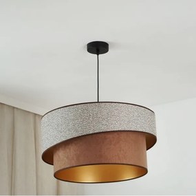 Lustră pe cablu Brilagi VEGAS SHINE 1xE27/15W/230V d. 50 cm gri/maro