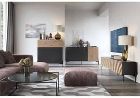 Noptieră Lamellito L4  (negru + stejar). 1098821