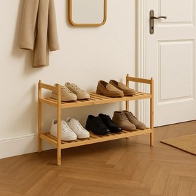 Pantofar în culoare naturală din bambus 69x35x25 cm Noris – Bonami Essentials