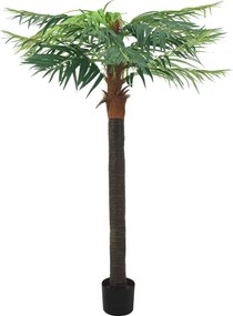 vidaXL Plantă artificială palmier phoenix cu ghiveci, verde, 215 cm