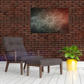 Tablou - Dodecagrama cosmică (90x60 cm)