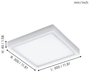 Eglo 96494 - Plafonieră LED de exterior ARGOLIS, 22 W, IP44
