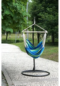 Scaun balansoar suspendabil, model dungi verde/albastru, LINDO NEW