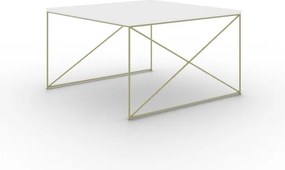 Masuta de cafea, Nelia, ADRK Furniture (Culoare: Alb / Alb Lucios)