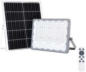 Proiector LED solar FOCUS 100W, 15000 mAh, 3,2V, 6000K, IP65 + telecomandă