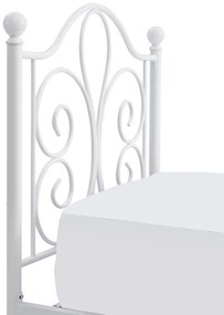 Pat metalic Panama Alb – 90 x 200 cm