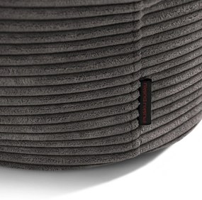 Fotoliu bean bag crem cu tapițerie din catifea reiată Sofa MooG – SLOWDOWN