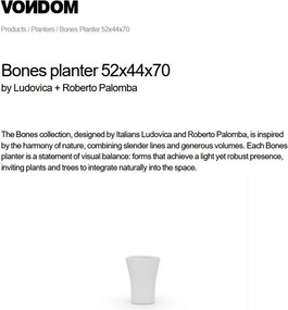 Ghiveci de flori / Jardiniera plante design decorativ modern pentru amenajari interioare si exterioare, BONES PLANTER 57002R Vondom