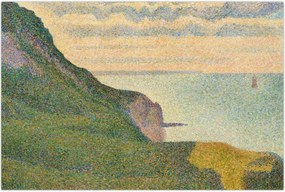 Tablou - Georges Seurat, Seascape at Port-en-Bessin, Normandy, reproducere (90x60 cm)