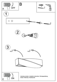 Aplică perete SIGMA 1xE27/60W/230V alb