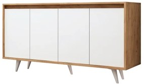 Dulap SHANS 86x140 cm maro/alb