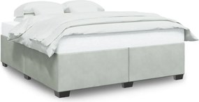 vidaXL Cadru de pat fără saltea, gri deschis, 180x200 cm, catifea