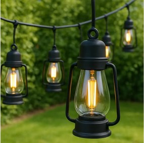 Ghirlandă luminoasă de exterior GIRLANDA, 20 LED, 20 m, IP44, alb cald