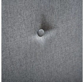 Pat tapitat MALMO 90x200 cm gri Saltele: Cu saltele Coco Maxi 23 cm