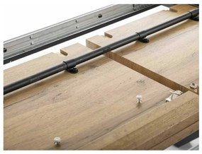 Masă de bucătărie Umberto II, stejar artisan / negru
