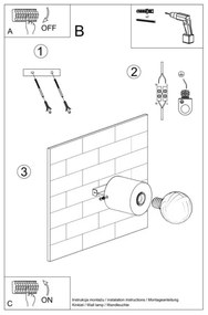 Aplică SALGADO 1xE27/60W/230V lemn