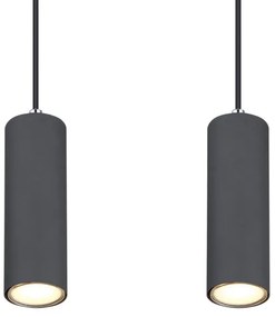 Lustră pe cablu ROBBY 4xGU10/35W/230V gri/maro Globo 57911-4HG